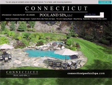 Tablet Screenshot of connecticutpoolandspa.com